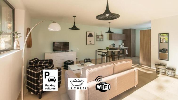 Ferienwohnung Cote Jardin Avec Jacuzzi Privatif Et Parking Prive Sarlat Exterior foto